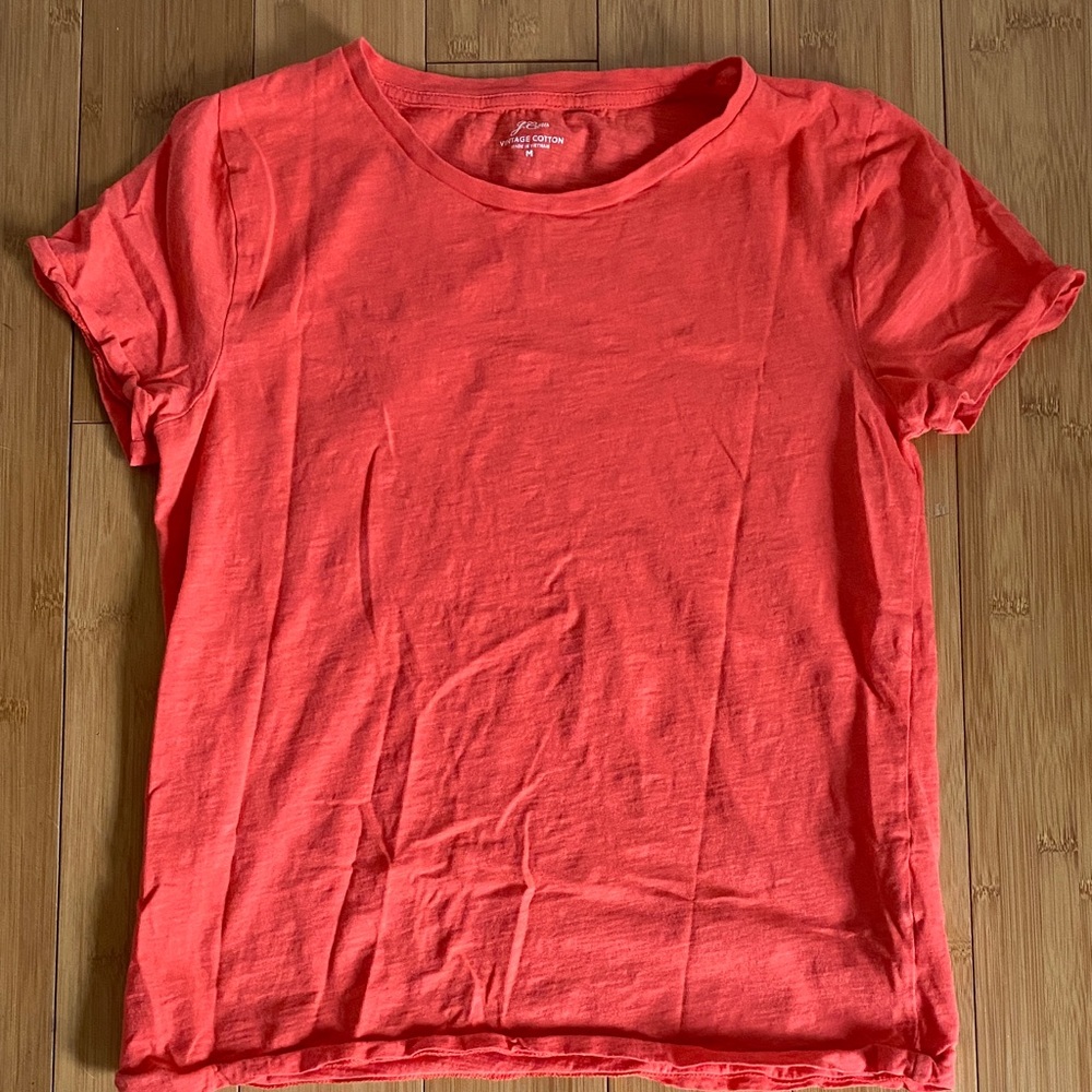 J. Crew vintage cotton coral t-shirt 🪸